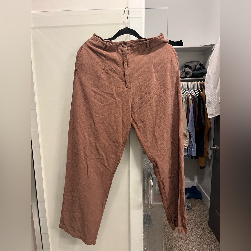 High rise Brown Pants